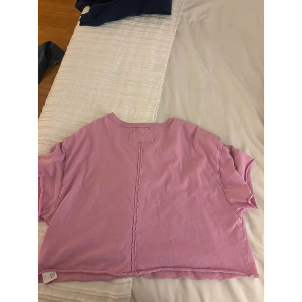 Free People We The Free Fade Into You Crop Boxy Pocket Tee Orchid S